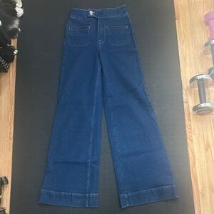 Frame Denim Dark Blue Flare Jeans